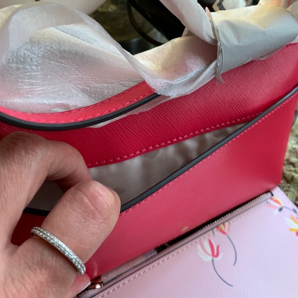 Authentic Kate Spade Saffiano leather top zip Crosby w large card holder - Picture 15 of 16